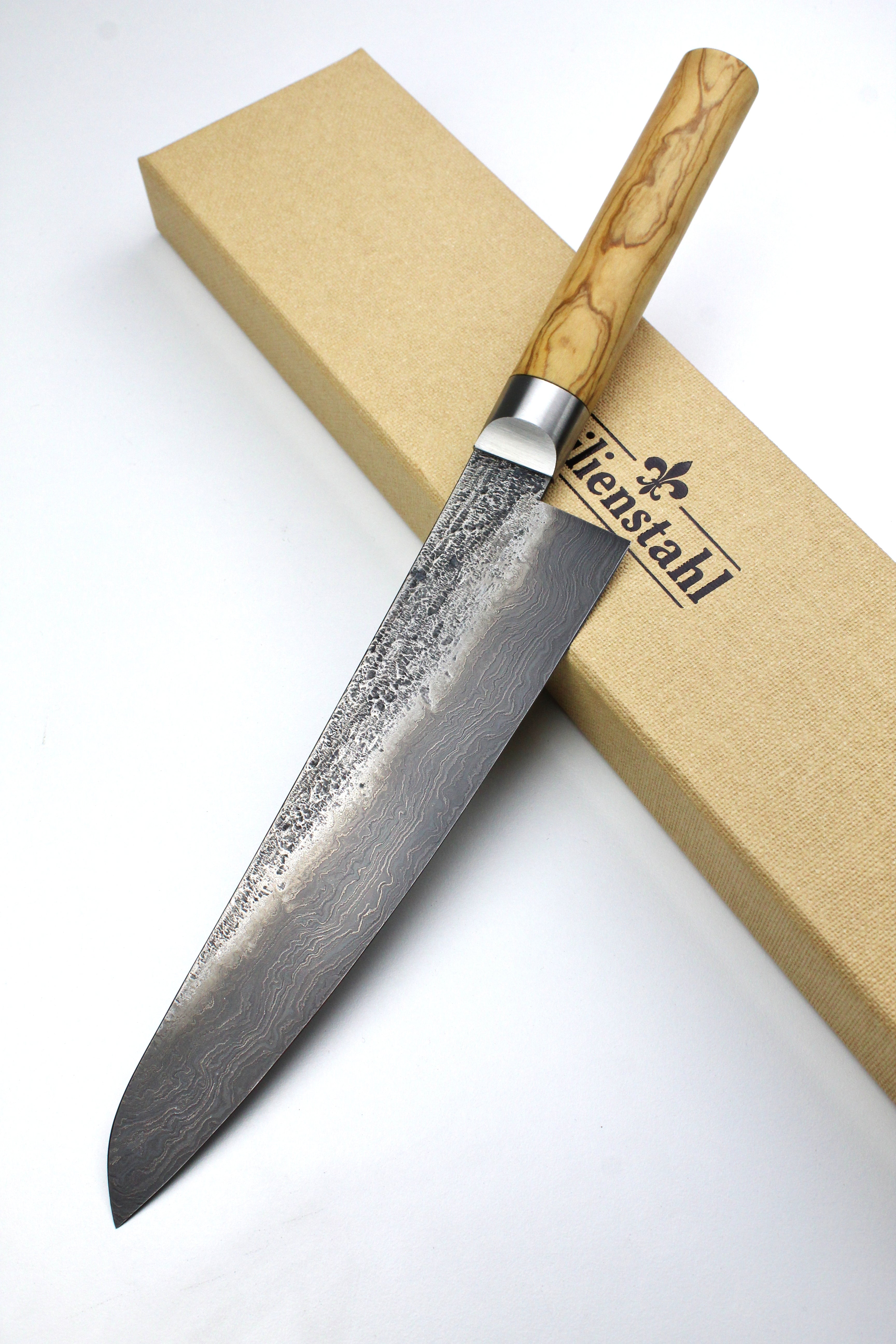 Damascus Gyuto 500L Olive